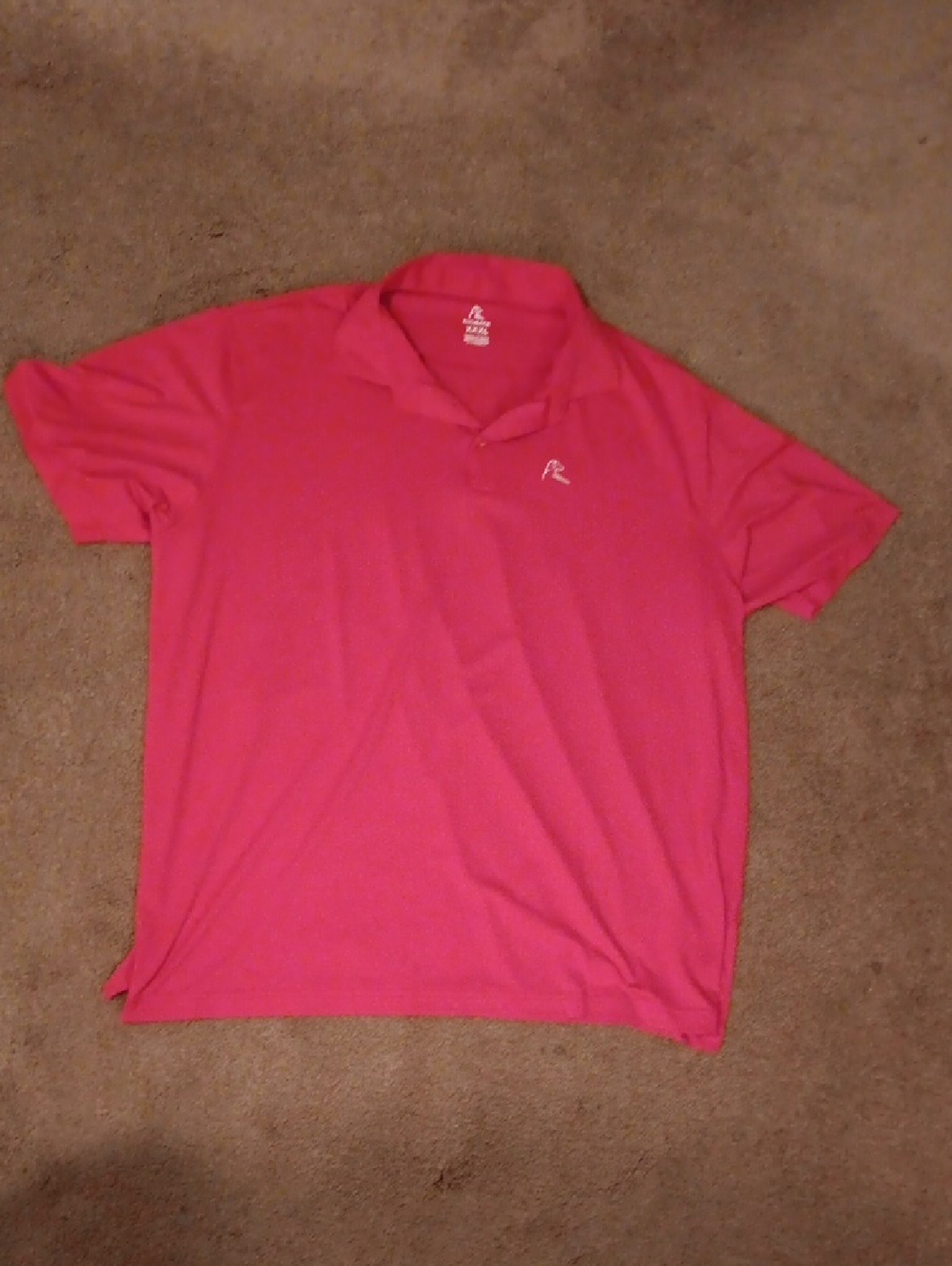 Rhoback Red Polo with Embroidered Logo